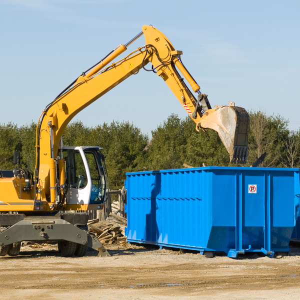 are there any restrictions on where a residential dumpster can be placed in Palm Harbor